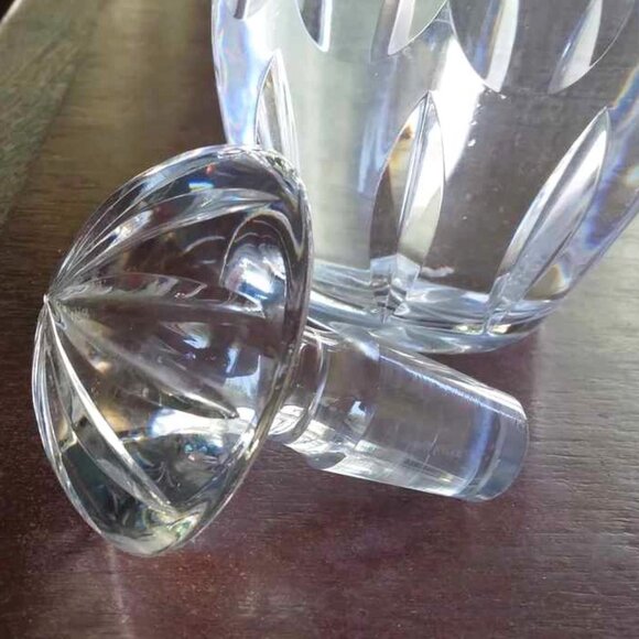 Hand Cut 24% Pbo Lead Crystal Decanter with Mushroom Stopper from West Germany - Picture 3 of 12